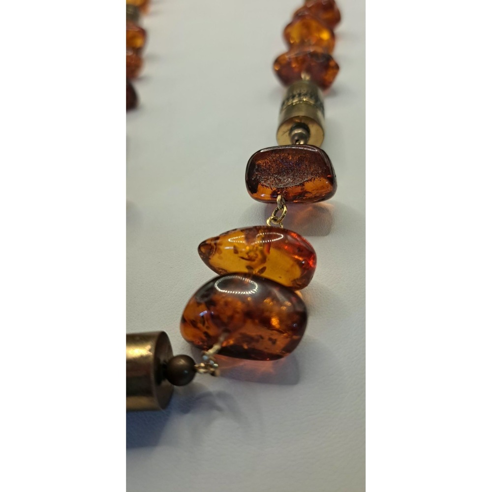 Vintage Natural Baltic Honey Cognac Amber Necklace 62.5 Grams - Picture 12 of 12
